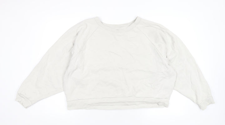 Gap Womens Beige Cotton Pullover Sweatshirt Size XL Pullover