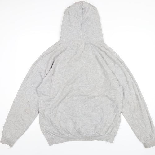 England Rugby Mens Grey Cotton Pullover Hoodie Size L - Rugby