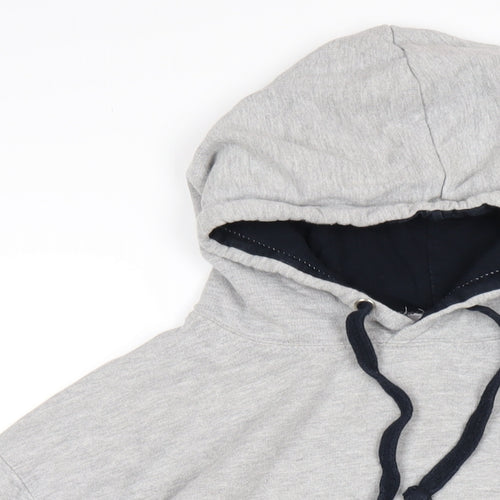 England Rugby Mens Grey Cotton Pullover Hoodie Size L - Rugby