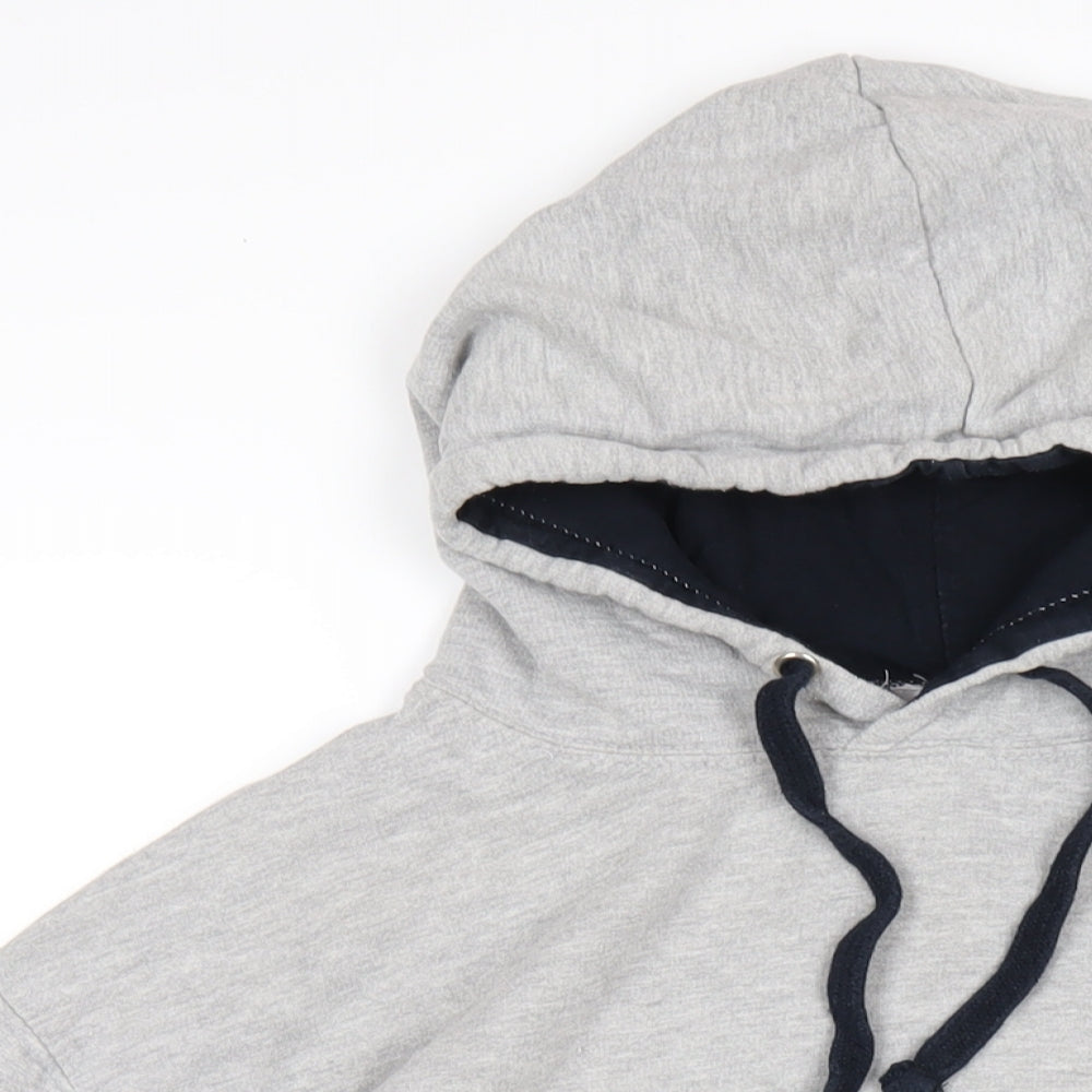 England Rugby Mens Grey Cotton Pullover Hoodie Size L - Rugby