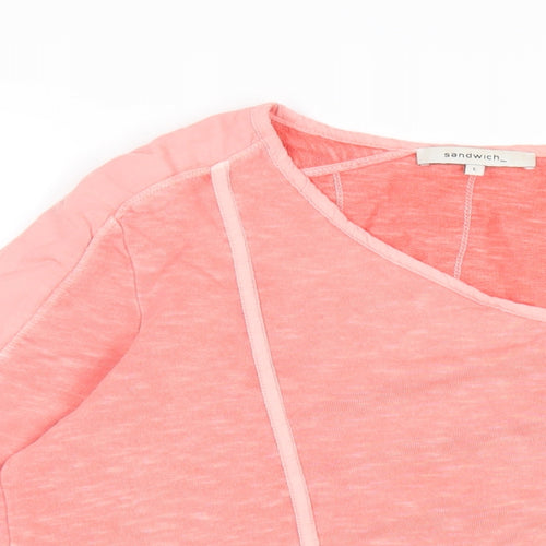 Sandwich Womens Pink Jacket Size L Zip