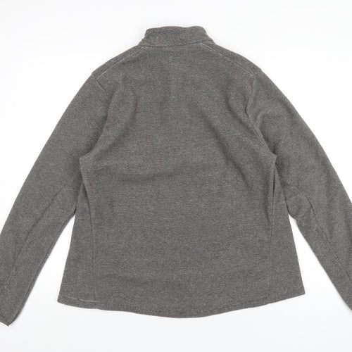 Quechua Womens Grey Polyester Pullover Sweatshirt Size L Zip