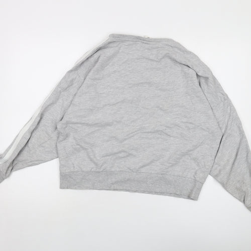 H&M Womens Grey Cotton Pullover Sweatshirt Size M Pullover