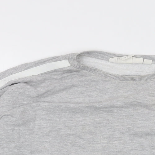 H&M Womens Grey Cotton Pullover Sweatshirt Size M Pullover