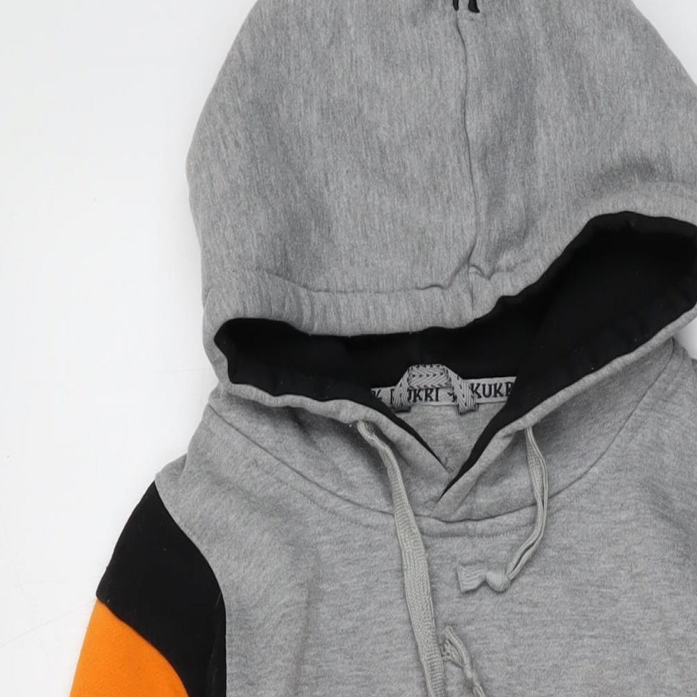 Kukri Mens Grey Cotton Pullover Hoodie Size XS