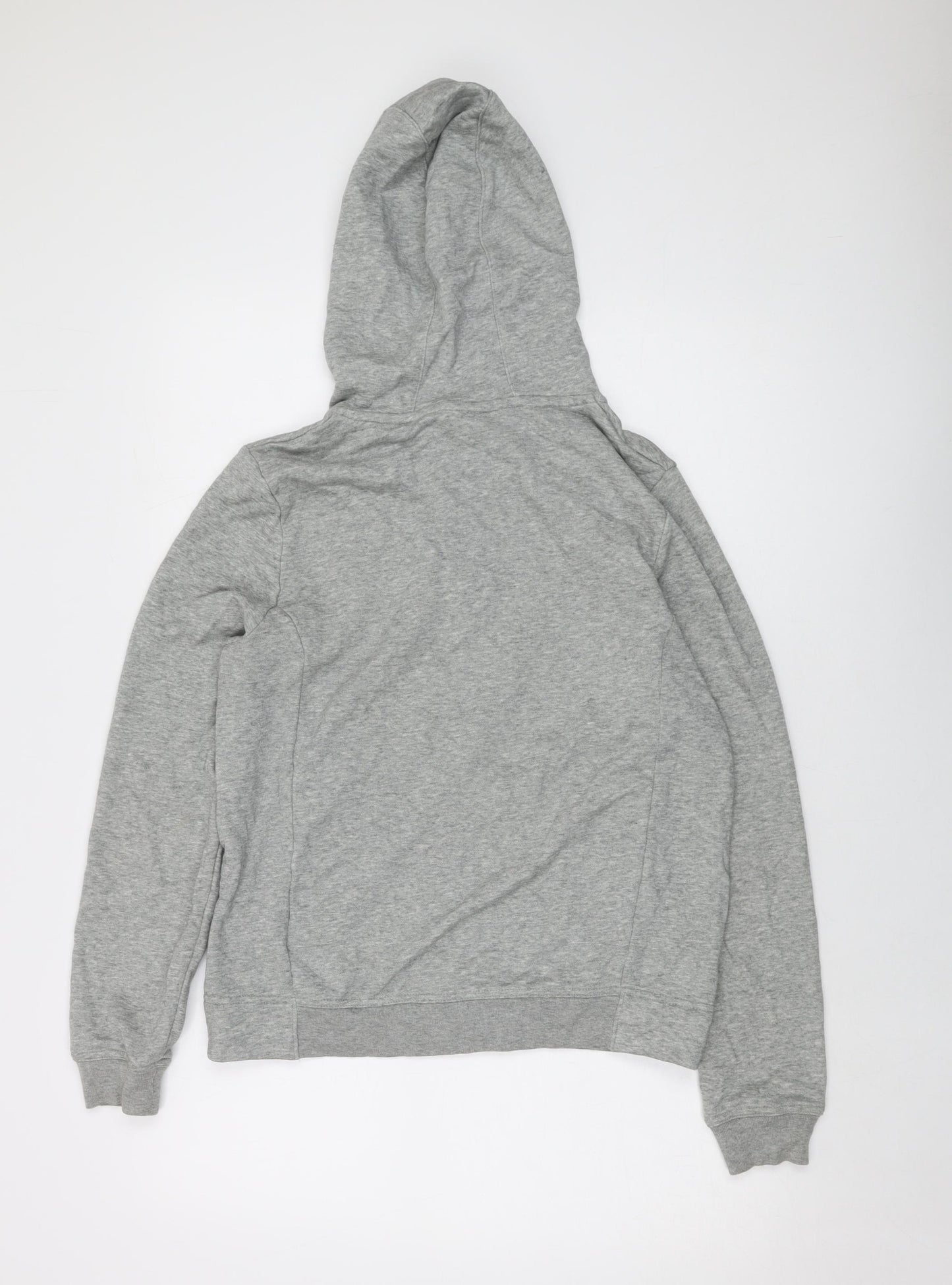 Nike Womens Grey Cotton Full Zip Hoodie Size S Zip
