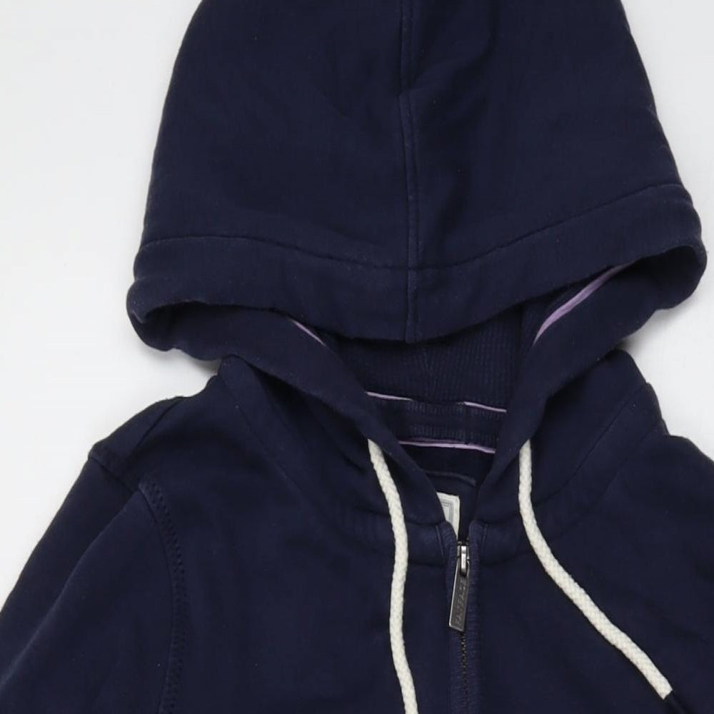 Fat Face Mens Black Cotton Full Zip Hoodie Size S