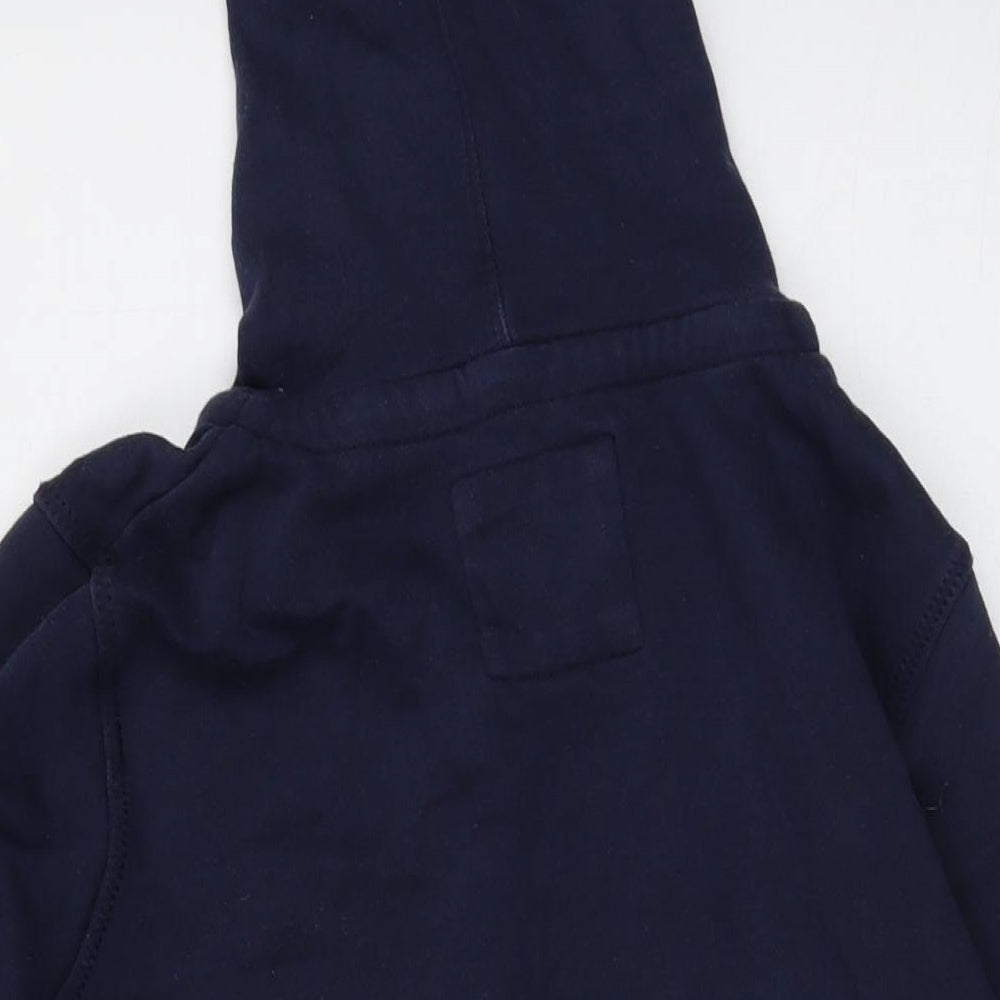 Fat Face Mens Black Cotton Full Zip Hoodie Size S