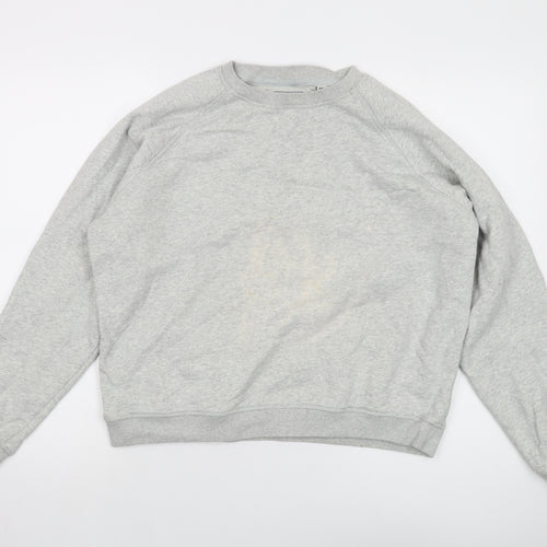 Jack Wills Womens Grey Cotton Pullover Sweatshirt Size 14 Pullover