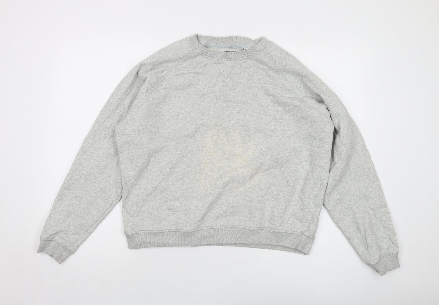 Jack Wills Womens Grey Cotton Pullover Sweatshirt Size 14 Pullover