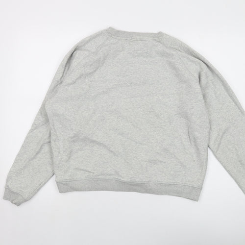 Jack Wills Womens Grey Cotton Pullover Sweatshirt Size 14 Pullover