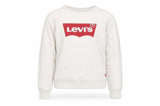 Levi's Girls White Cotton Pullover Sweatshirt Size 10 Years Pullover