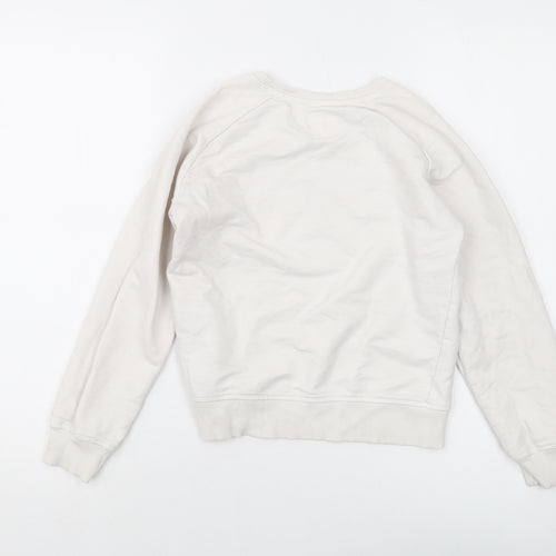 Levi's Girls White Cotton Pullover Sweatshirt Size 10 Years Pullover