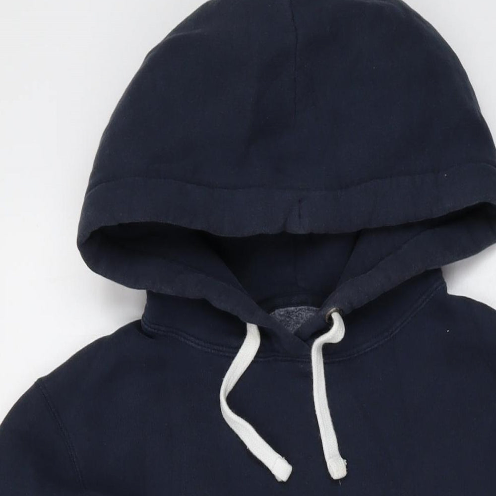 Jack Wills Womens Blue Cotton Pullover Hoodie Size 8 Pullover
