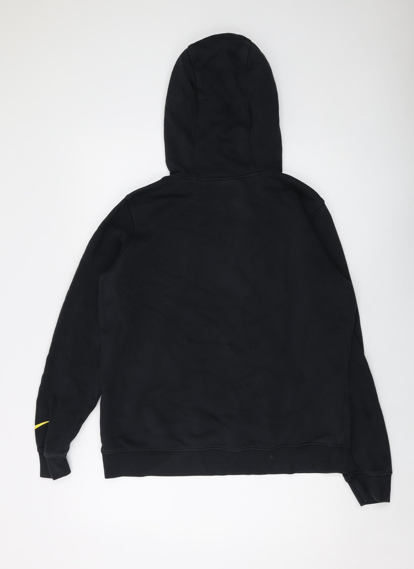 Nike Mens Black Cotton Pullover Hoodie Size L