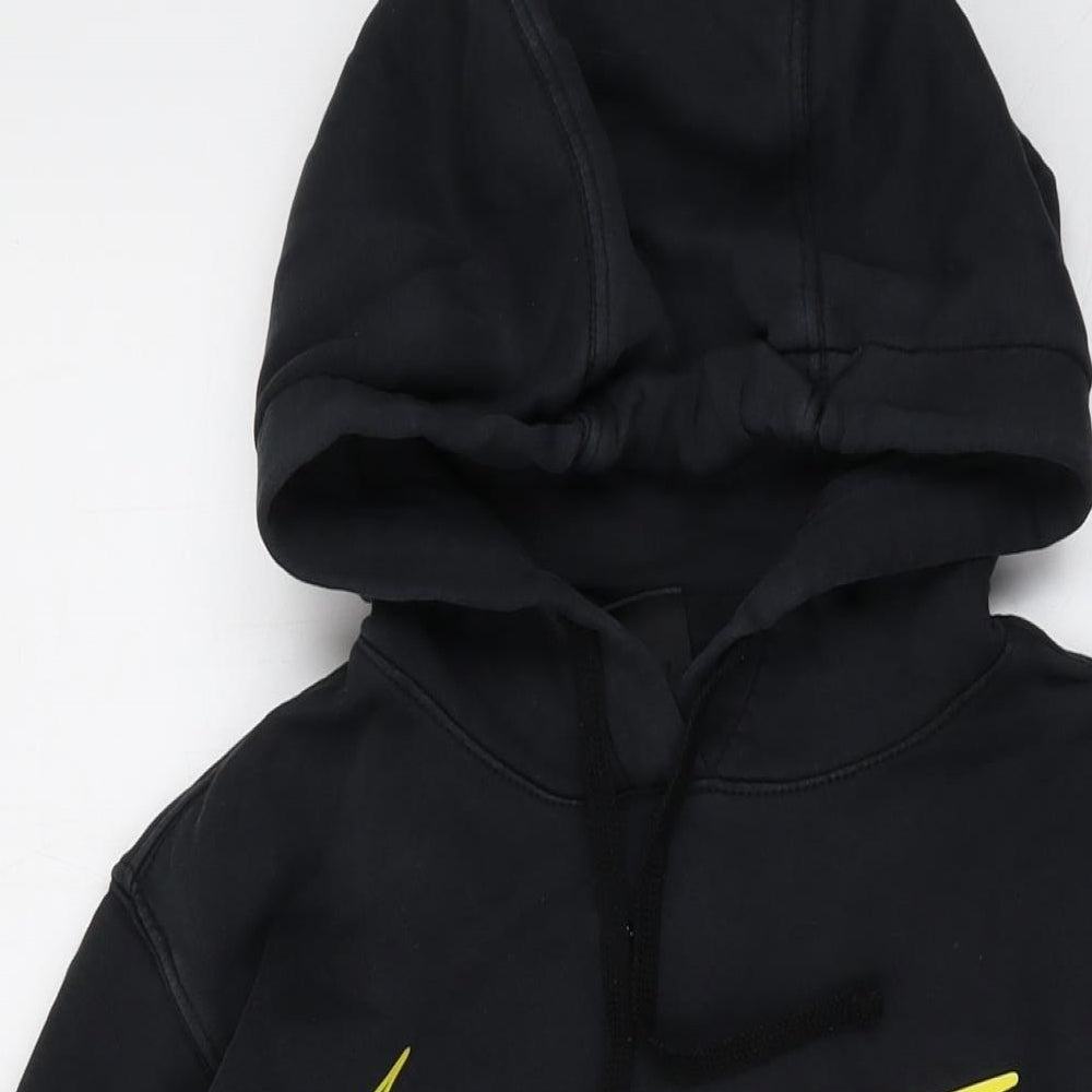 Nike Mens Black Cotton Pullover Hoodie Size L