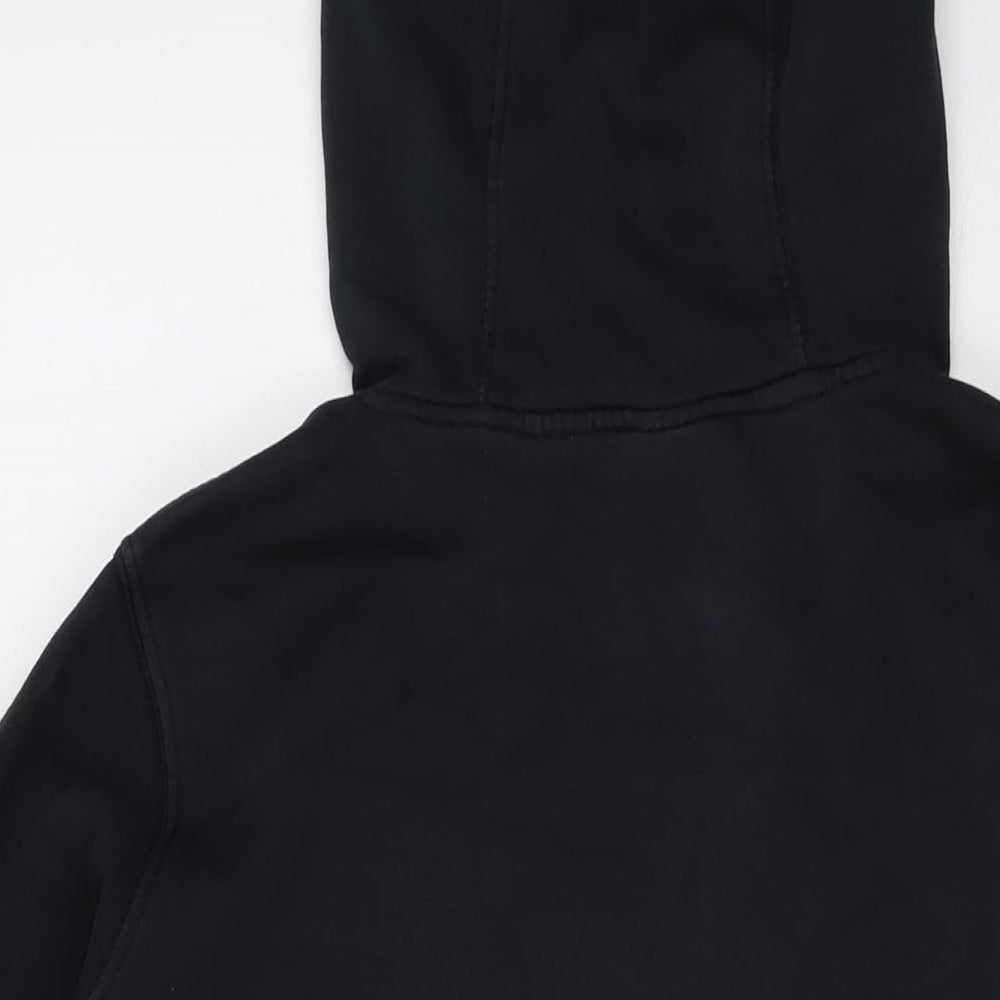 Nike Mens Black Cotton Pullover Hoodie Size L