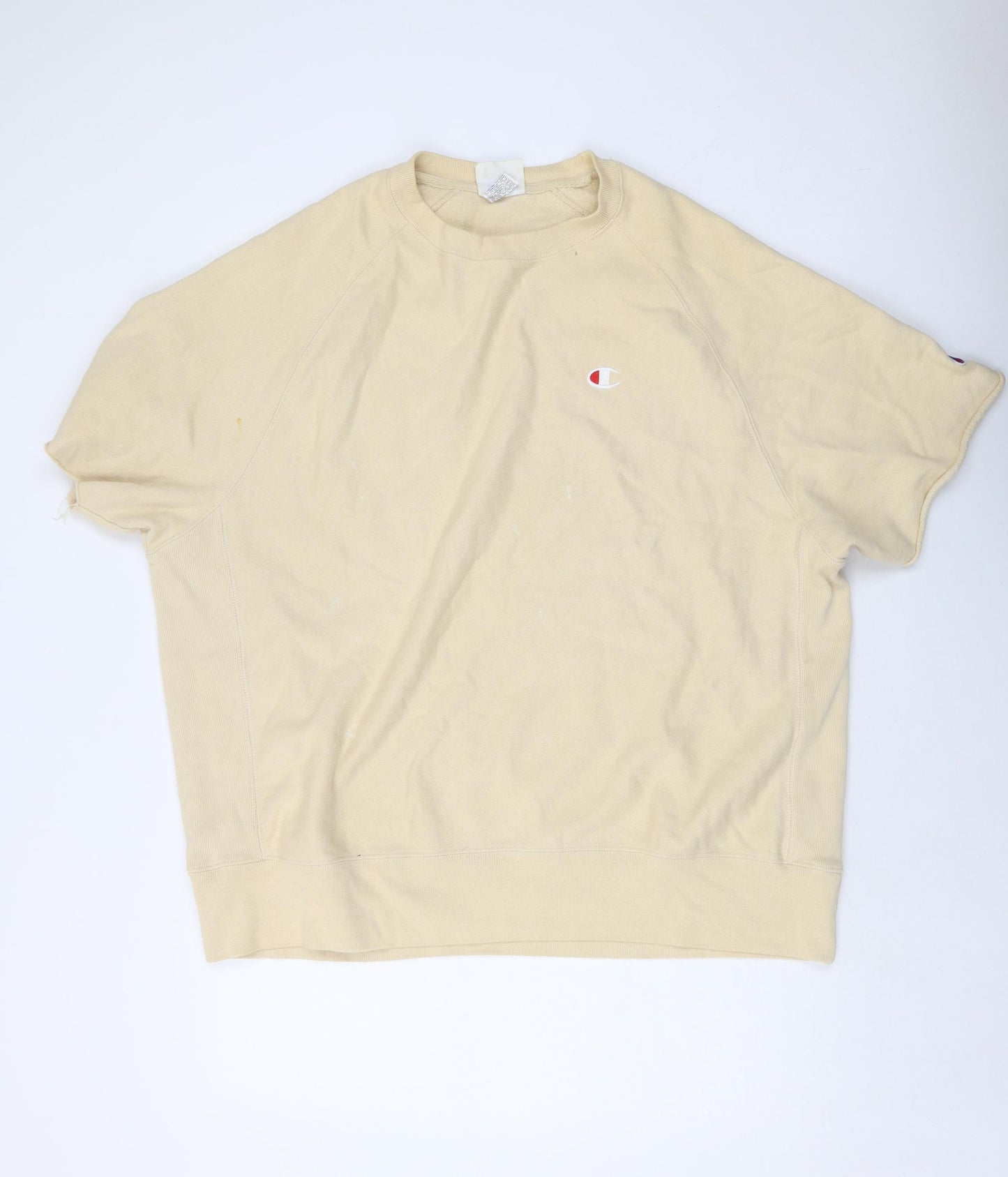 Champion Mens Beige Cotton Pullover Sweatshirt Size XL