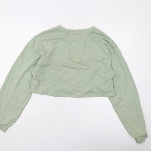 Pull&Bear Womens Green Cotton Pullover Sweatshirt Size XL Pullover - California