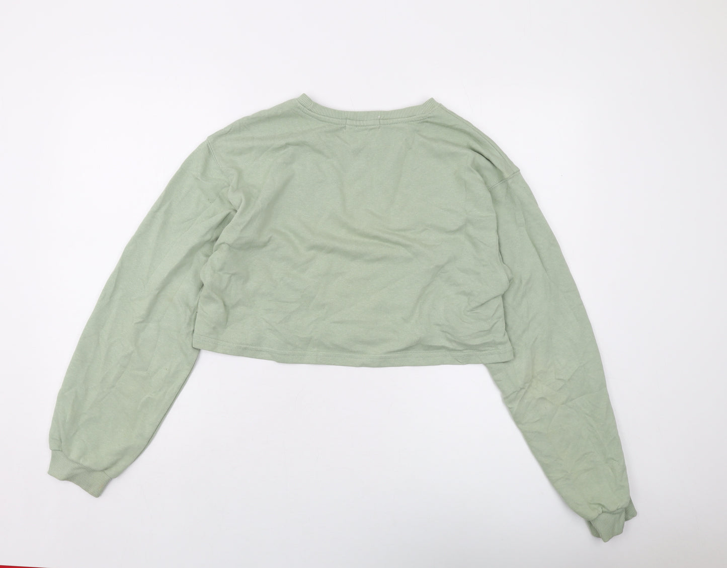 Pull&Bear Womens Green Cotton Pullover Sweatshirt Size XL Pullover - California
