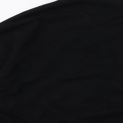 Bershka Womens Black Cotton Pullover Sweatshirt Size S Pullover - Manhattan