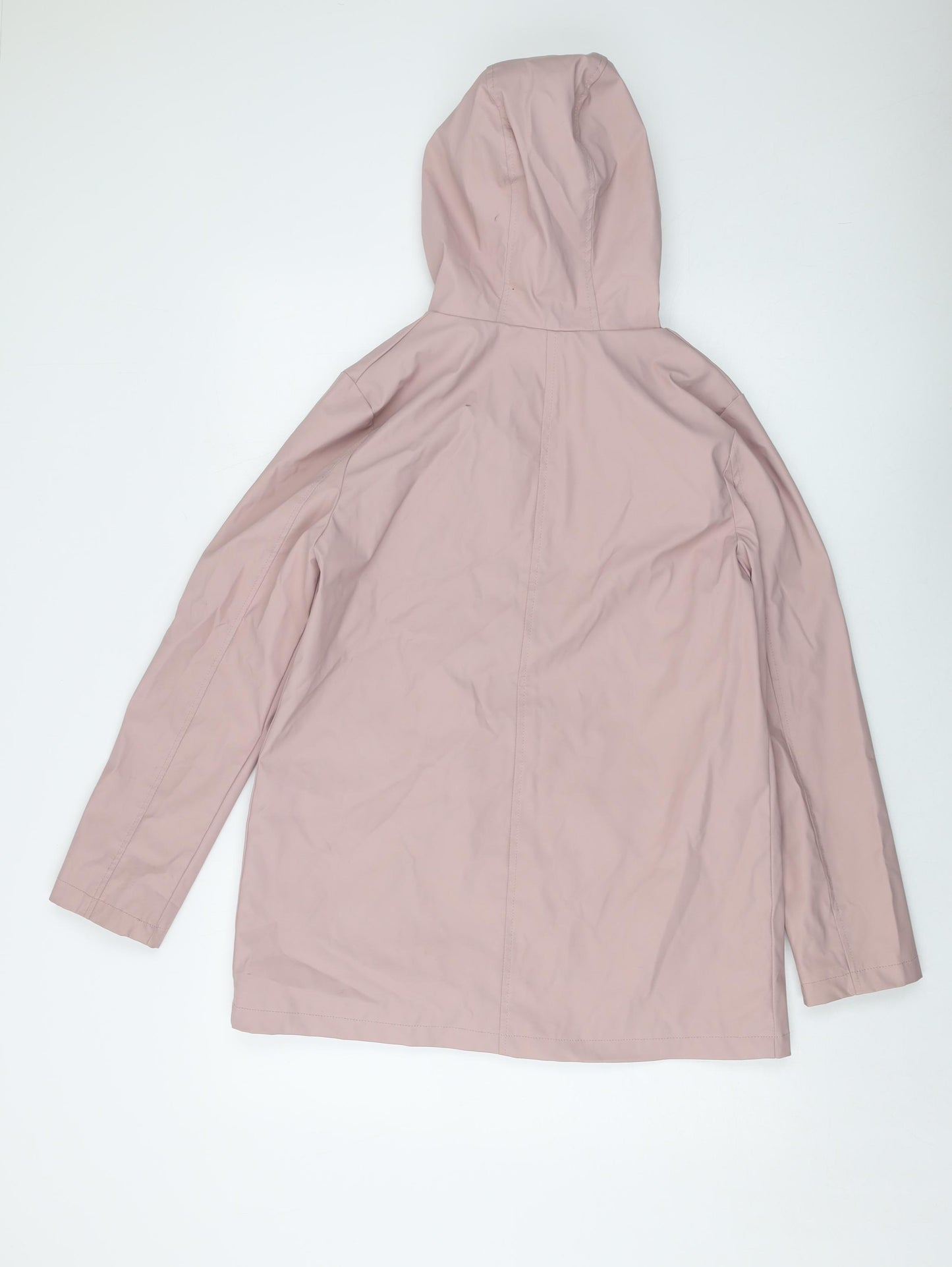 New Look Girls Pink Rain Coat Coat Size 12-13 Years Zip