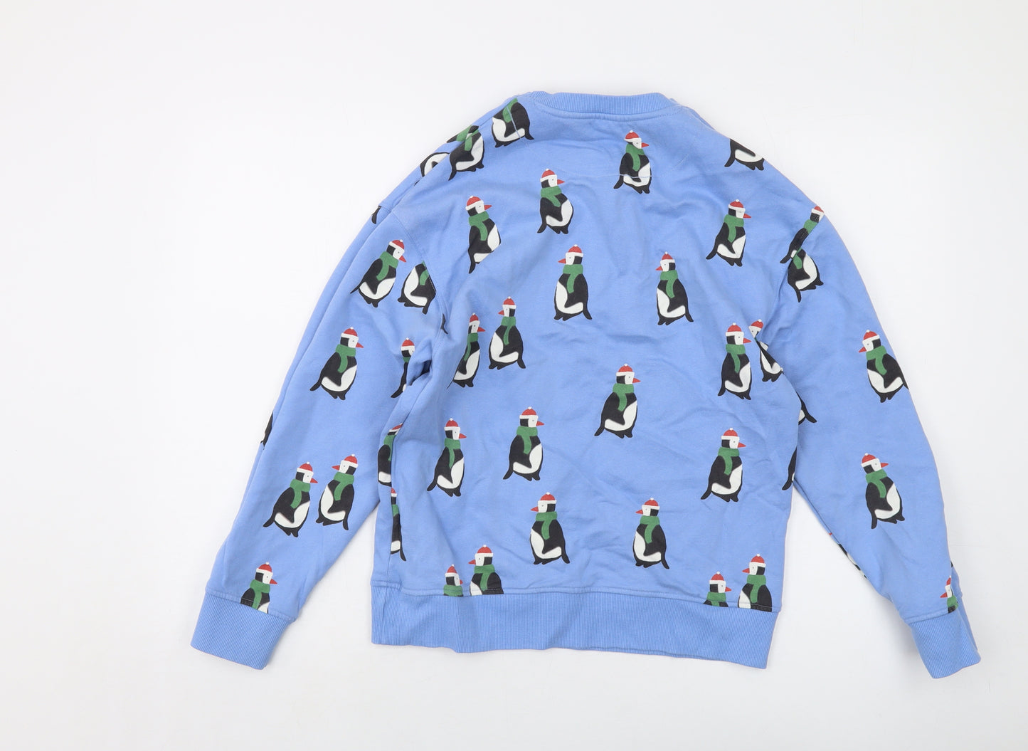 John Lewis Boys Black Geometric Cotton Pullover Sweatshirt Size 11 Years Pullover - Penguin