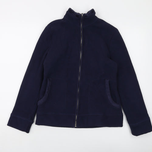 Marks and Spencer Womens Blue Jacket Size 10 Zip