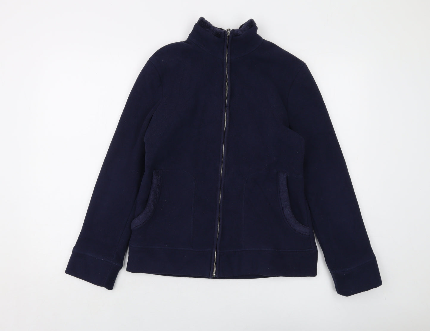 Marks and Spencer Womens Blue Jacket Size 10 Zip