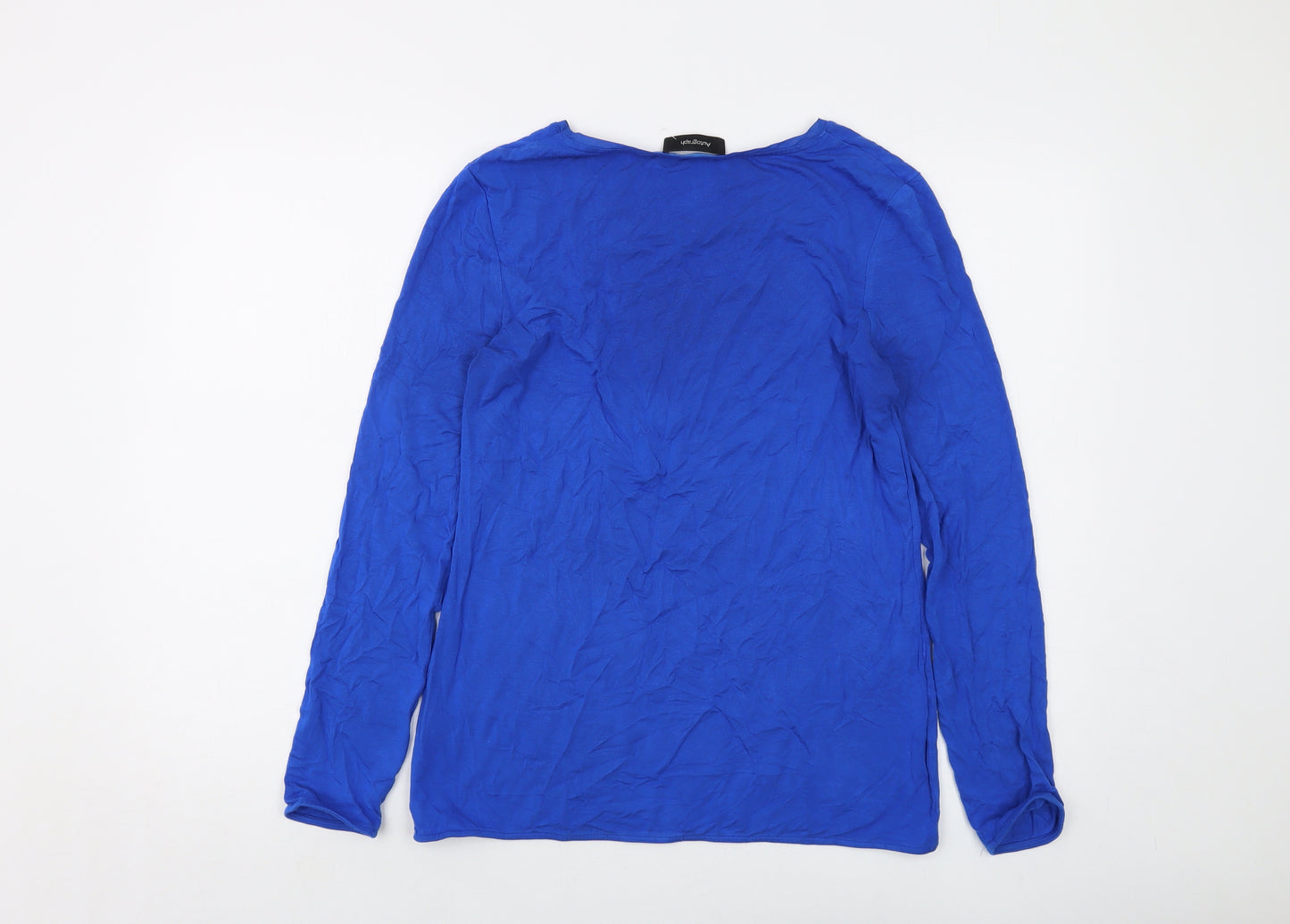 Autograph Womens Blue Modal Basic T-Shirt Size 10 Crew Neck