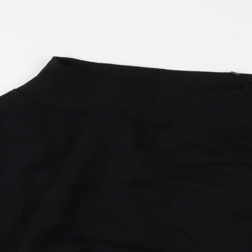 bOPOHOO Womens Black Cotton Pullover Sweatshirt Size 24 Pullover