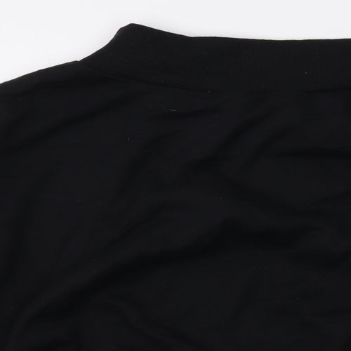 bOPOHOO Womens Black Cotton Pullover Sweatshirt Size 24 Pullover