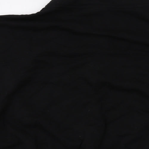H&M Womens Black Polyester Pullover Sweatshirt Size L Zip