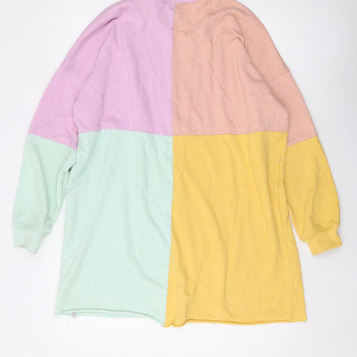 Missguided Womens Multicoloured Polyester Pullover Sweatshirt Size 8 Pullover