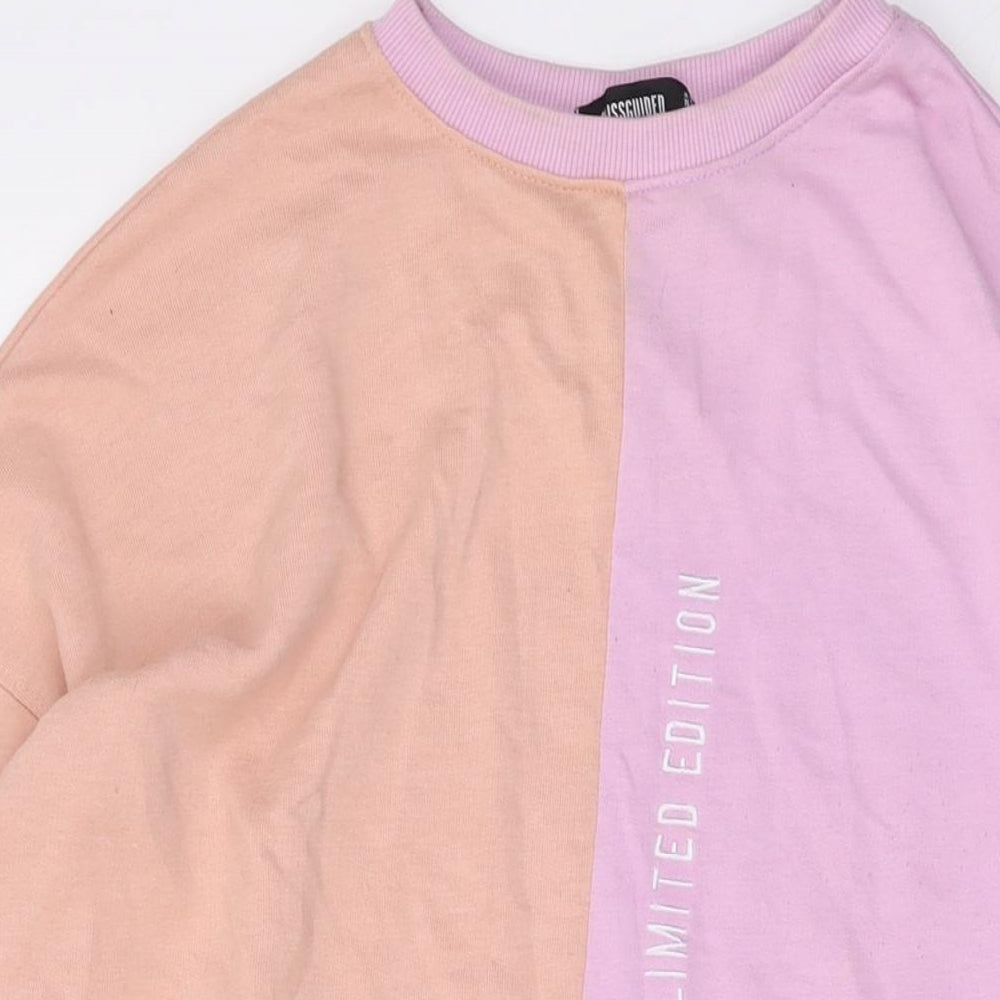 Missguided Womens Multicoloured Polyester Pullover Sweatshirt Size 8 Pullover