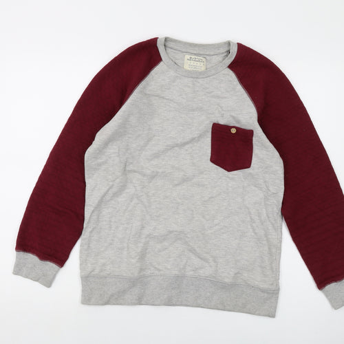 Burton Mens Grey Cotton Pullover Sweatshirt Size S