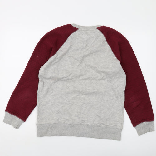 Burton Mens Grey Cotton Pullover Sweatshirt Size S
