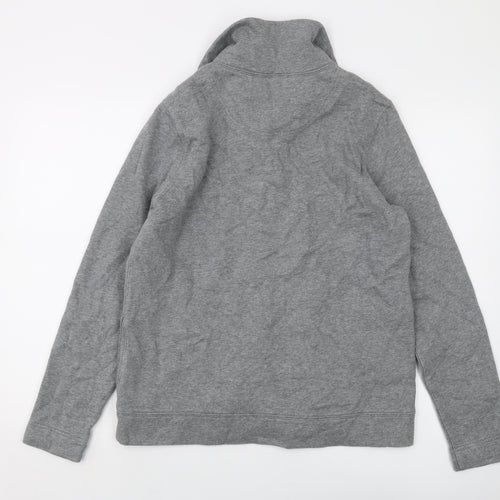 Lands' End Mens Grey Cotton Pullover Sweatshirt Size M