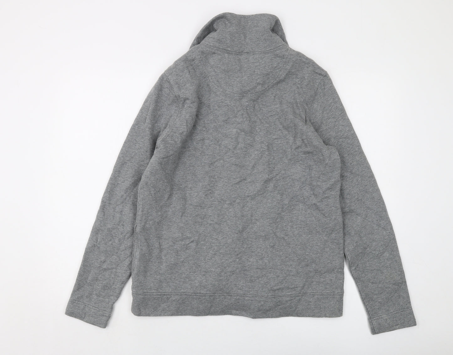 Lands' End Mens Grey Cotton Pullover Sweatshirt Size M