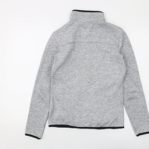 Marks and Spencer Womens Grey Jacket Size 8 Zip