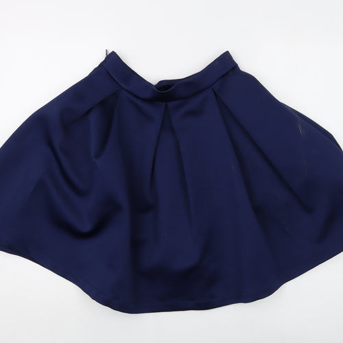 GUESS Womens Blue Polyester Skater Skirt Size 26 in Zip