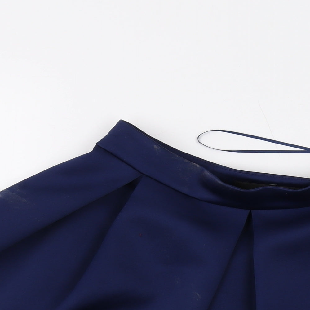 GUESS Womens Blue Polyester Skater Skirt Size 26 in Zip