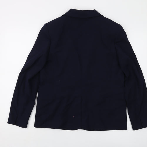 Marks and Spencer Womens Blue Jacket Size 12 Button