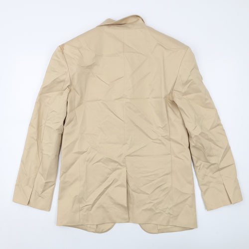 Marks and Spencer Womens Beige Jacket Size 8 Button
