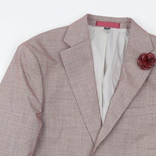 Marks and Spencer Mens Pink Viscose Jacket Suit Jacket Size 36 Regular