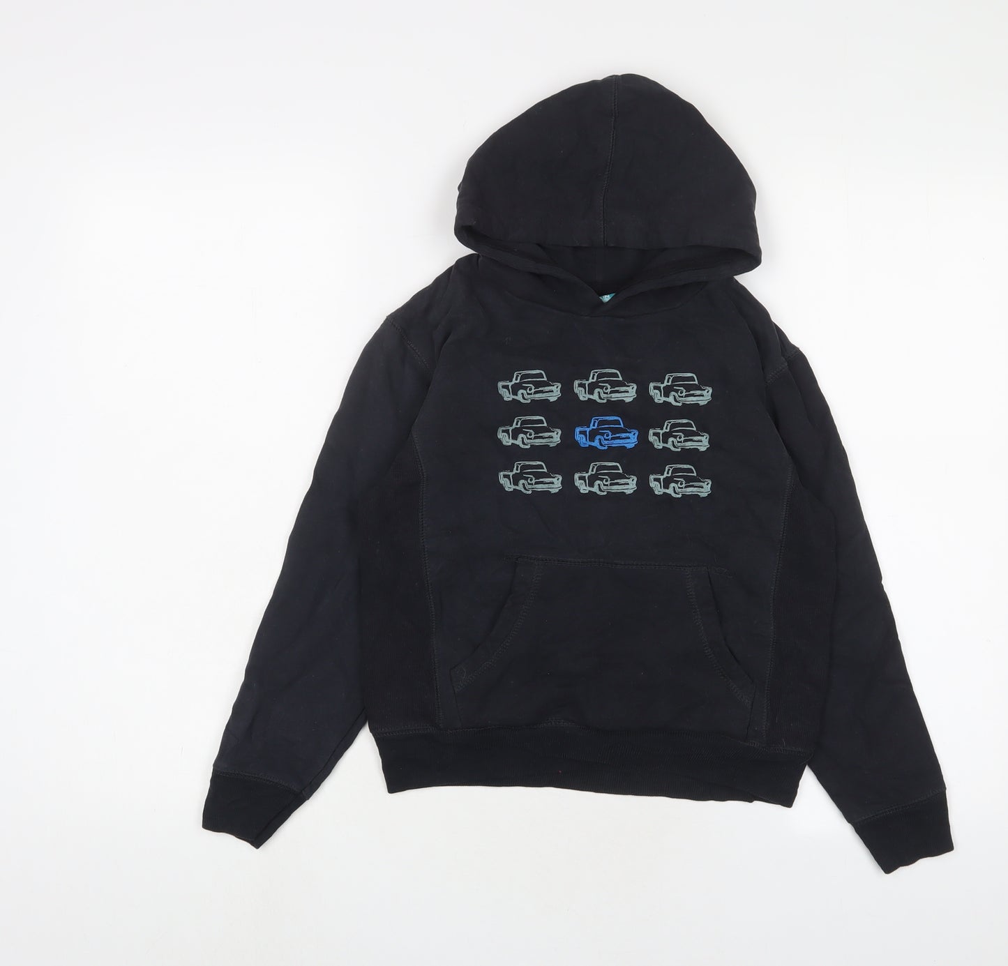 Mountain Warehouse Boys Black Cotton Pullover Hoodie Size 9-10 Years Pullover - Trucks