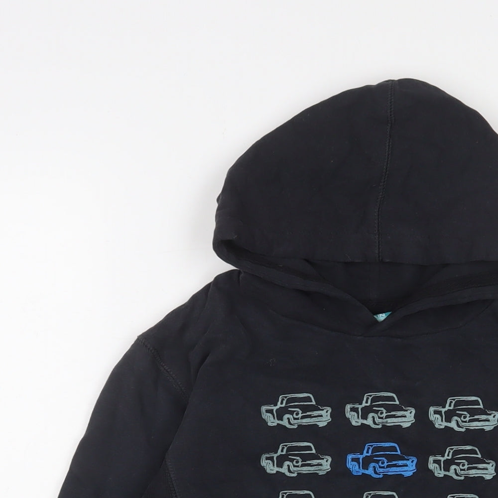 Mountain Warehouse Boys Black Cotton Pullover Hoodie Size 9-10 Years Pullover - Trucks