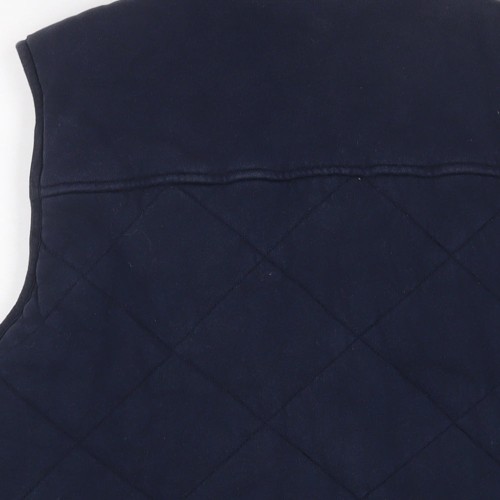 Duffer of St. George Womens Blue Gilet Jacket Size XL Snap