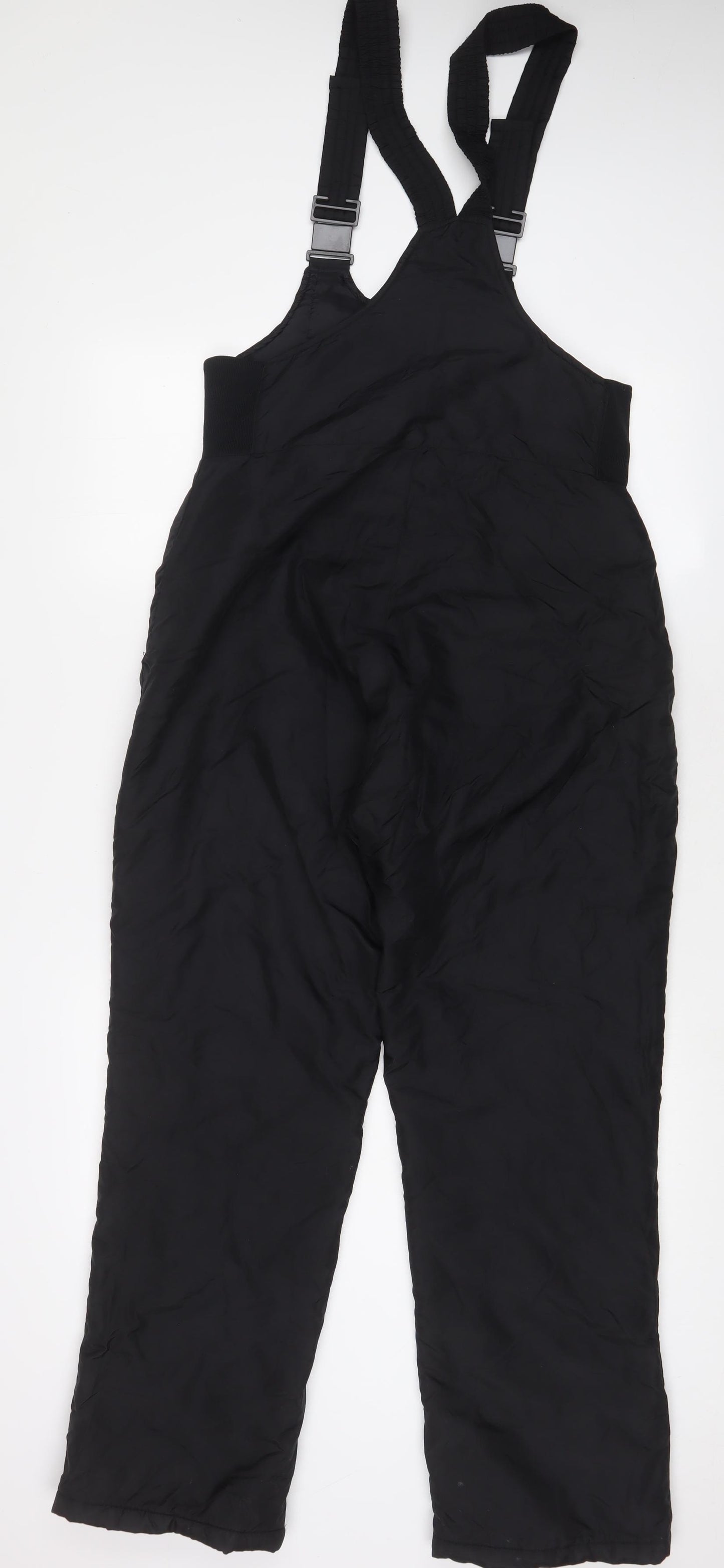 Sportina Womens Black Nylon Rain Trousers Trousers Size 10 L30 in Regular Zip