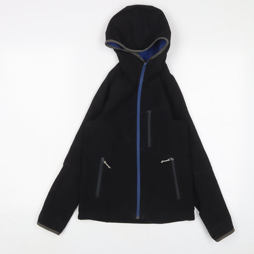 DECATHLON Boys Black Jacket Size 10 Years Zip